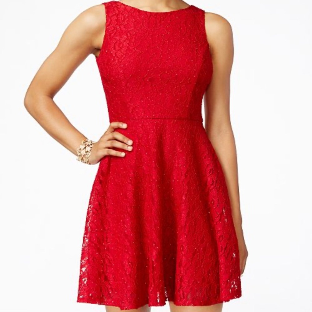 Beautiful Lace Red Dress!